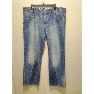 Raw Diamond Mens Denim Blue Jeans Straight Leg Size 42